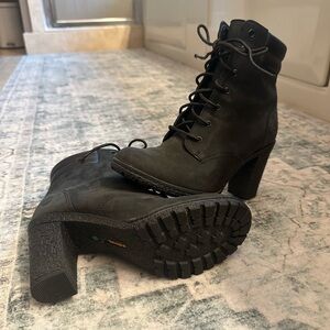 Timberland Tillston Black Lace Up Boots for Women